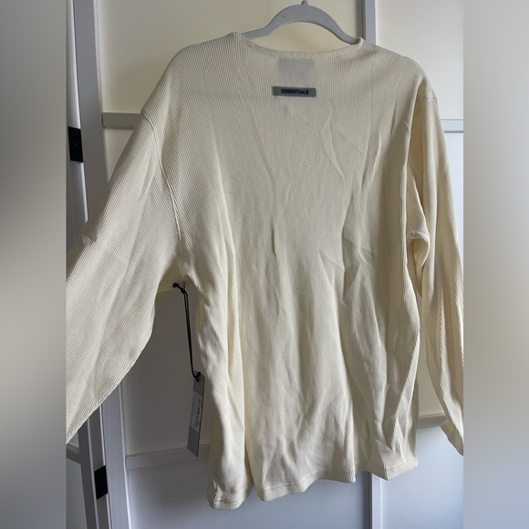 Fear of God Essentials Thermal Long Sleeve in “Buttercream” - Picture 5 of 10